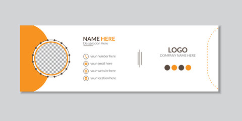 Email Signature Mockup Template.