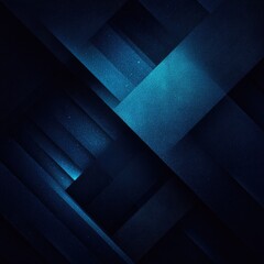 Abstract dark blue geometric pattern with intersecting textured rectangles and subtle light effects, creating depth and a sense of movement
