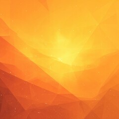 Abstract orange and yellow polygonal background with subtle sparkle