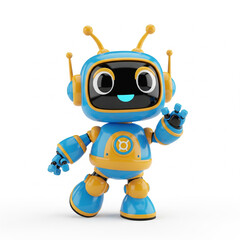 Obraz premium Cute 3D Robot