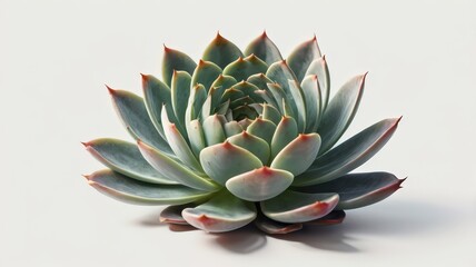 Fototapeta premium Gentle embrace of echeveria elegans a serene still life capturing the beauty of desert flora in pastel hues
