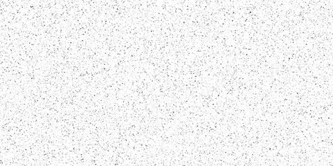 Fine grain terrazzo pattern with small abstract speckles. micro fragments creating an airy light effect across a white backdrop. polished terrazzo surface with faint gray and black specks.	