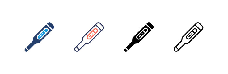 Thermometer icon set multiple style collection