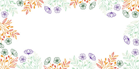 abstract floral texture with botanical detail for wall art.invitation card and poster template for textile and greeting use

