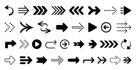 Arrow icons set. Arrow collection. Simple arrow big set. Vector illustration