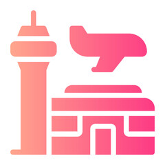 airport gradient icon