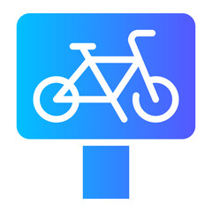 bike lane gradient icon