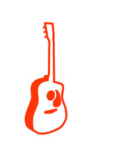 Naklejka premium guitare acoustique