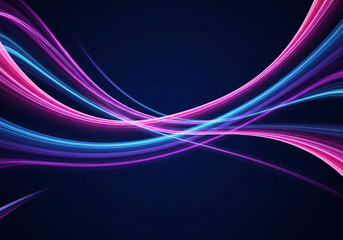 Abstract Light Trails with Glowing Neon Colors Background