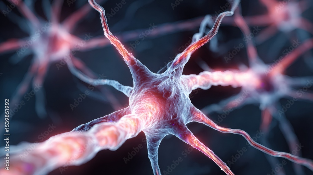Poster Nervous System Depicted as Exposed Wires Against a Fragile, Abstract Background Illustrating the Complexity of Neural Connections