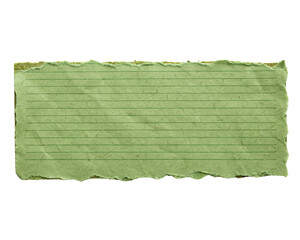 green torn paper