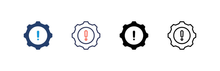 Risk Management icon set multiple style collection