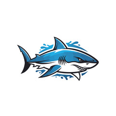 Obraz premium Icon or logo Shark very cool design