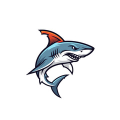 Obraz premium Icon or logo Shark very cool design