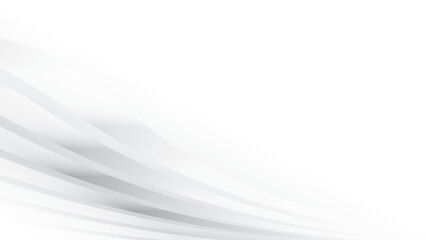 Abstract white and gray color, modern design stripes background with curve lines. Vector illustration.