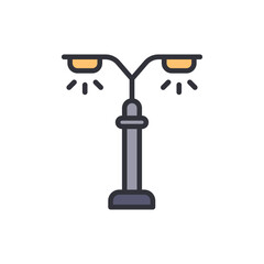 Stylized Cityscape Lighting Design With A Symmetrical Arrangement