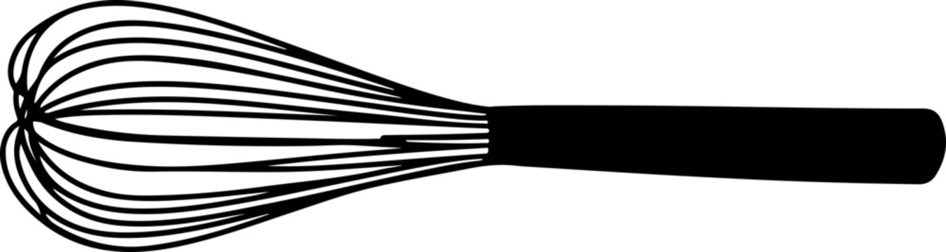 black whisk kitchen utensil clip art preview