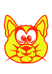 chat tete dessin animaux enfant