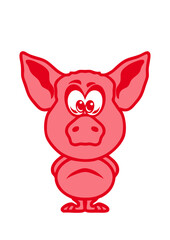 cochon tete dessin animaux enfant