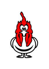 coq tete dessin animaux enfant © Scal