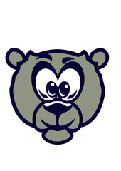 ourson tete dessin animaux enfant