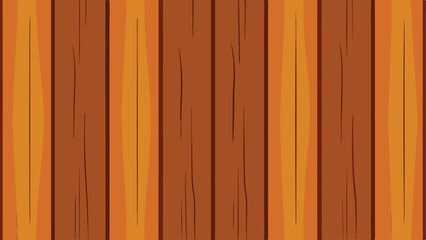 Artistic illustration of wooden planks with variations of brown and orange colors