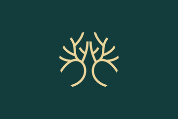 tree logo design. logo icon vector illustration