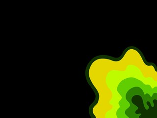 abstract background with unique curved line patterns and bright colors