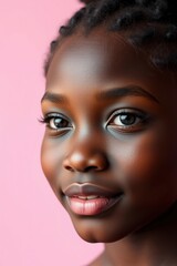 Cute smiling young black girl