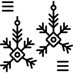 Snowflakes Icon Vector Element