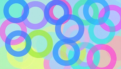 Pastel Ring Abstract Background.