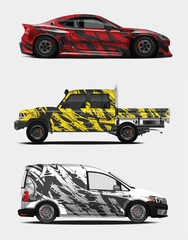 Abstract Splash Design Wraps for Car Truck and Van