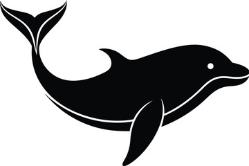 vector illustration of a cartoon shark