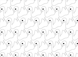 seamless pattern with duck