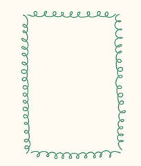 Doodle frame hand drawing scribble playful element