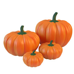 The Pumpkin for food or Holiday concept 3d Rendering.