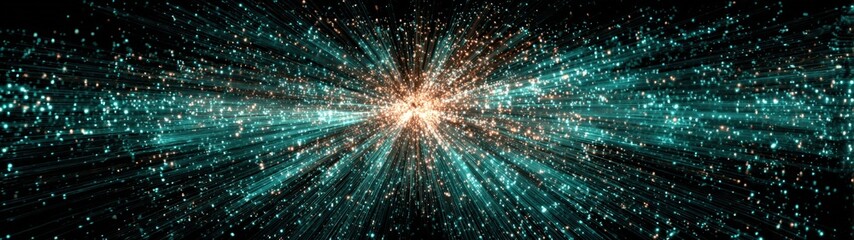 Naklejka premium Stunning Long Exposure Fireworks Display with Bright Explosions and Sparkling Lights