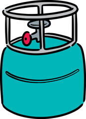 Illustration of gas tank
