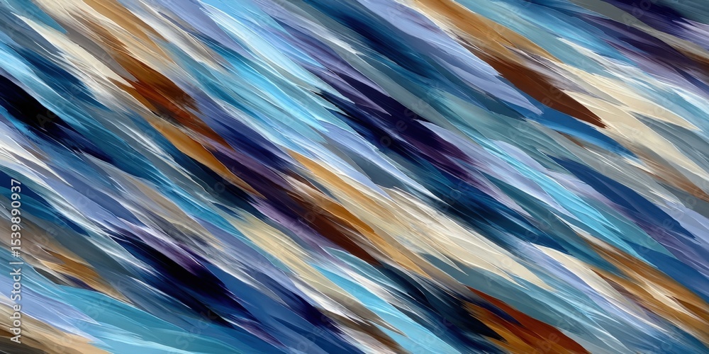 Poster abstract colorful dynamic motion blur background with streaks of blue gold and white tones