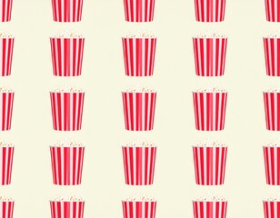 ポップコーンが並んでいるパターンの背景