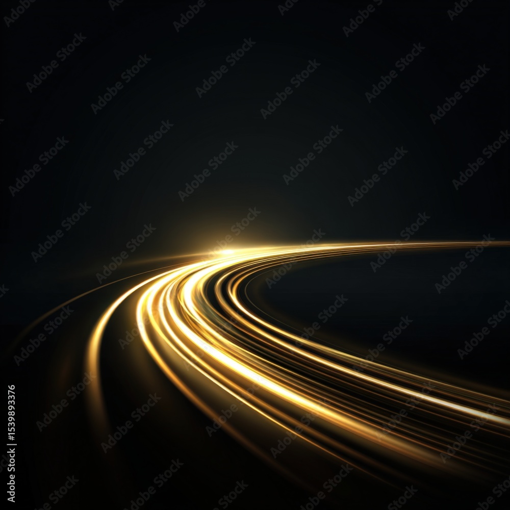 Aufkleber Light streaks and motion trails create dynamic abstract long exposure photograph