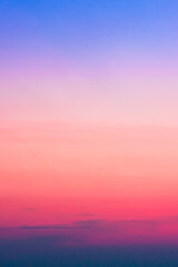 Colorful Sky After The Sunset.