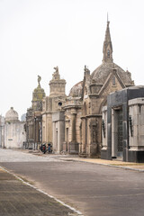 Fototapeta premium Ornate mausoleum in the cemetery of Buenos Aires, Argentina.