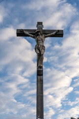 Jesus crucifix monument in Argentina