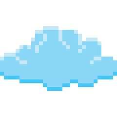 Obraz premium Cloud Pixel Art