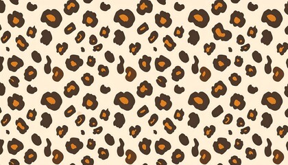 Leopard Print Seamless Pattern.