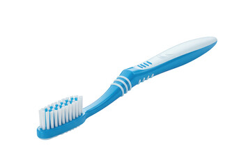 Blue toothbrush isolated on transparent background