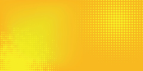 Dots halftone yellow and dark blue color pattern gradient grunge texture background. vector grunge modern arts
