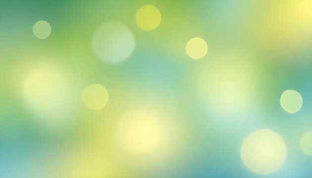 This beautiful background features a dreamy, soft bokeh effect in green, yellow, and blue shades.