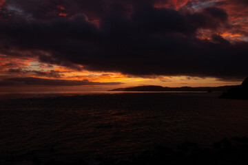 奄美大島の自然。日の出。